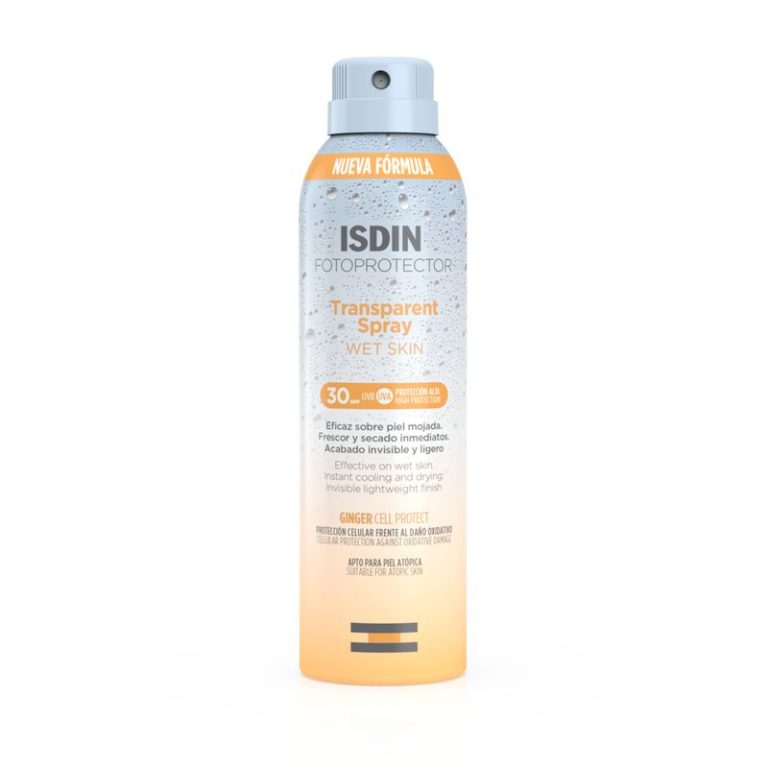 Fotoprotector ISDIN Transparent Spray Wet Skin SPF 30